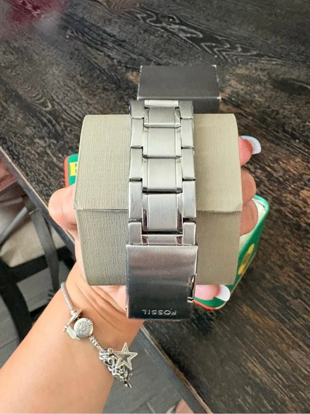 Fossil Flynn Chronograph Watch - Silver and Black